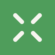 A green tile with four diagonal ticks at the corners of the center.